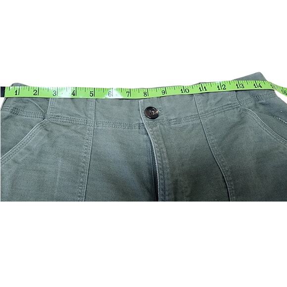 Christopher & Banks Green Relaxed Fit, Wide Leg Capri pants Wonen's Size 6 - Picture 6 of 9
